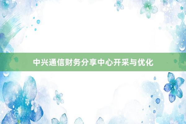 中兴通信财务分享中心开采与优化
